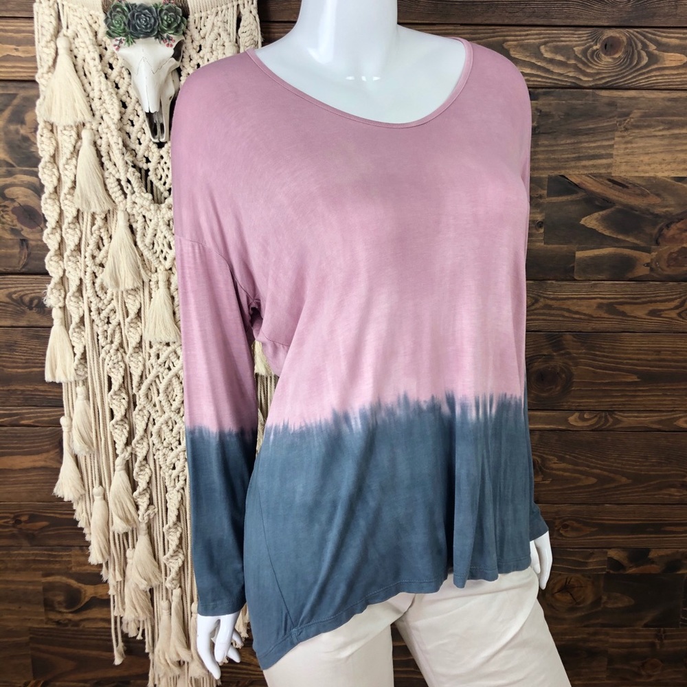 Promesa | Dip Dye High Low Tee